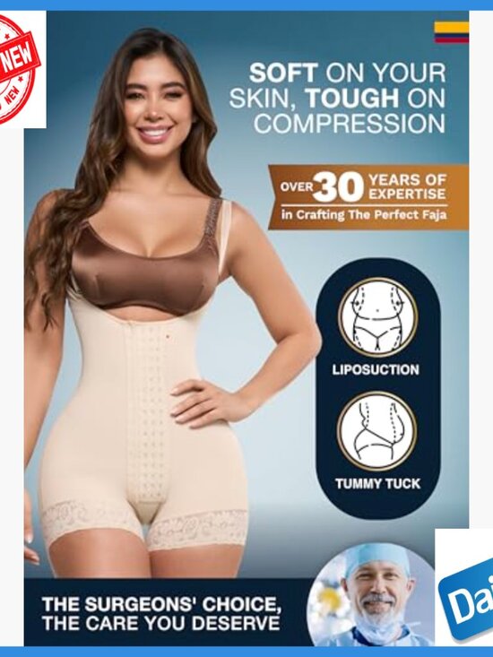 Stage 2 Compression Shapewear Bodysuit Medium Powernet Postpartum Recovery - Picture 5 of 7